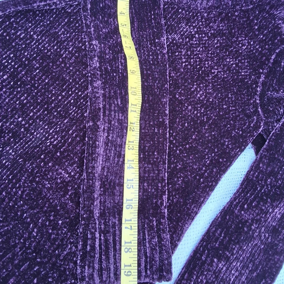 Orvis Plush Deep Aubergine cozy crewneck sweater S - Picture 5 of 9
